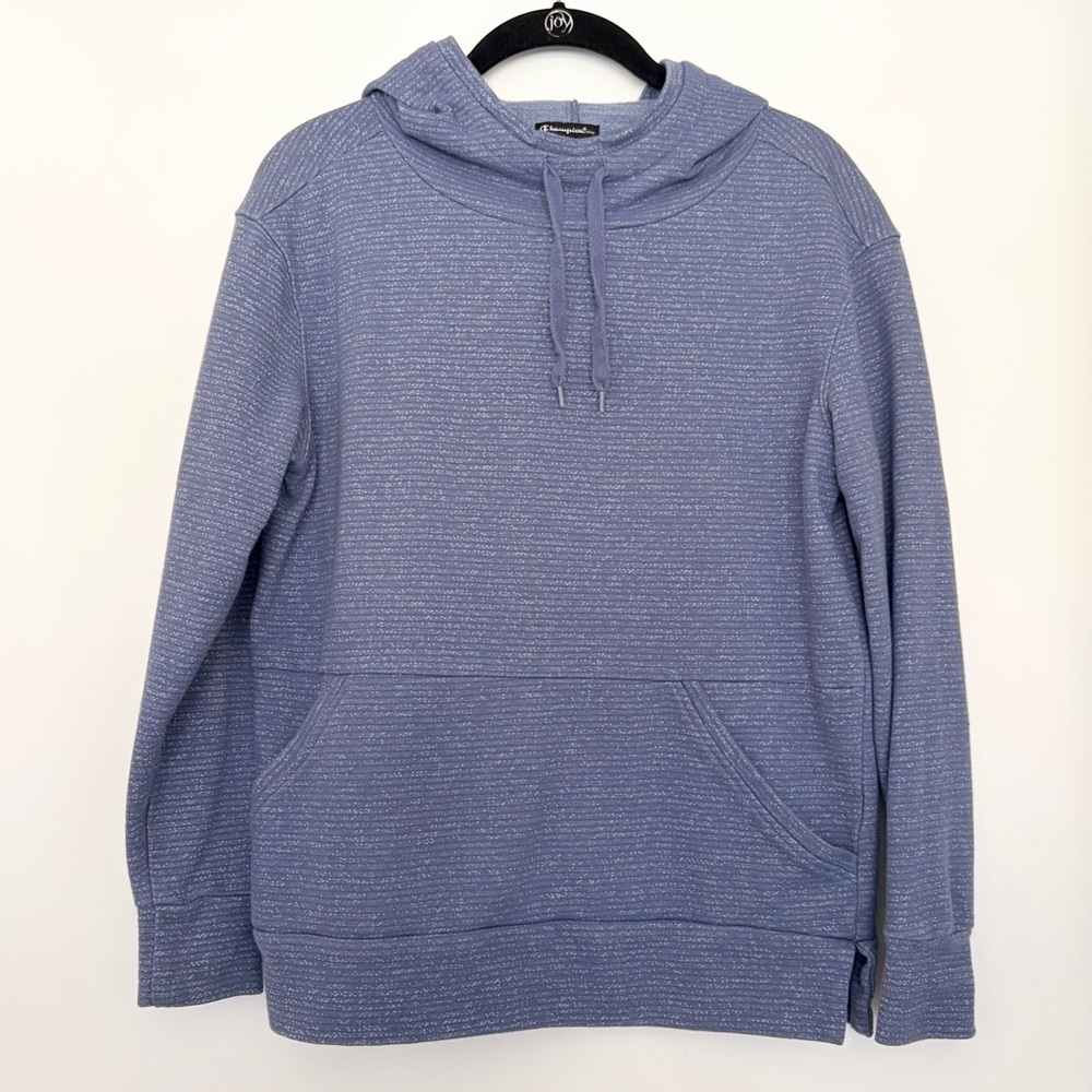 Champion Blue Pullover Hoodie Small Lightweight Athleisure